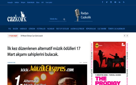 Cazkolik: 1. Alternatif Müzik Ödülleri — En İyi Grup