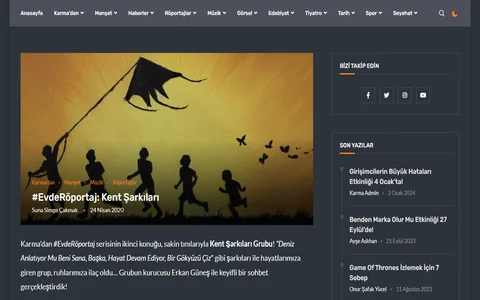 Karma Türkiye: #EvdeRöportaj — Kent Şarkıları